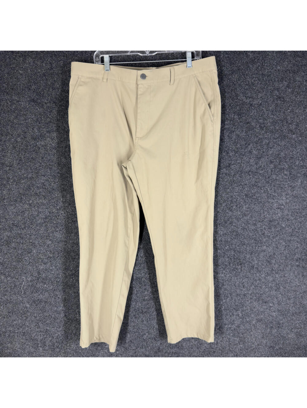 32 Degrees Pants Men 38/30 Beige Mid Rise Chino Flat Front Pockets Stretch